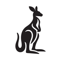 A Kangaroo silhouette vector illustration
