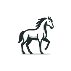 simple horse logo vector illustration