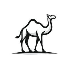 Fototapeta premium simple camel logo vector illustration