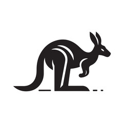 A Kangaroo silhouette vector illustration