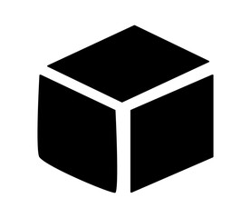 立体的な箱のアイコンイラスト　ベクター
