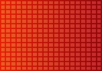 Fondo de cuadrícula de trazo negro en degradado rojo