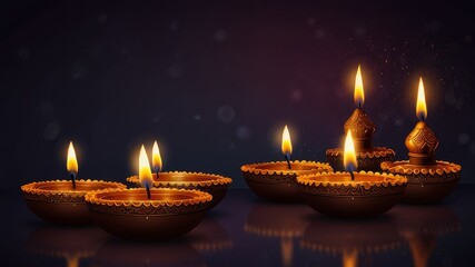 candles on the floor for diwali happy diwali