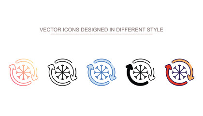 Circulating Air icon design with white background stock illustration