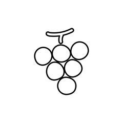 ぶどうのイラスト-線画
