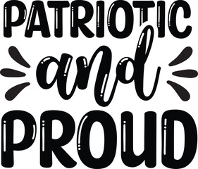 4th of July Typography SVG Design