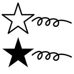 outline and solid star icon