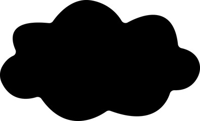 Cloud icon in flat. simple Smoke puff clouds of gas and steam explosion symbol isolated on transparent background