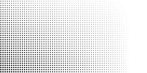 Modern dotted halftone gradient texture. Vanishing polka dot background. Repeating dots gradation pattern abstract simple