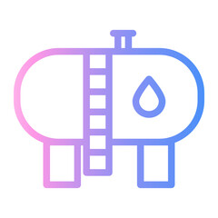 tank Line Gradient Icon