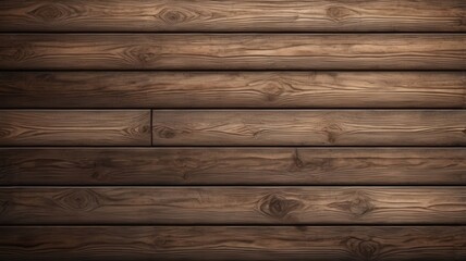 Naklejka premium Dark Brown Wooden Planks Background Texture - Rustic Wood Wall