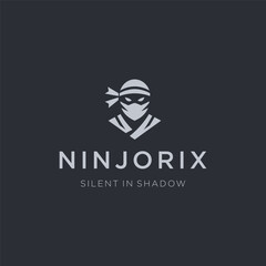 Ninja Logo – Mysterious ninja character in a clean, stealth-inspired silhouette.
