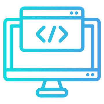 Computer monitor with browser window displaying code. Suitable for technology, coding, software development, web design projects, and computerrelated content.