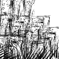 Old worn overlay distressed uneven background. Rough, dirty, grainy design. Vintage grunge paper texture. Scratched or cracked vector