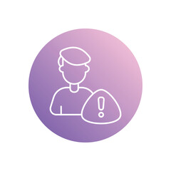 Crisis Management icon vector stock illustration