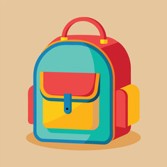 kids school bag vector