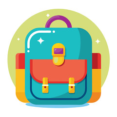 kids school bag vector