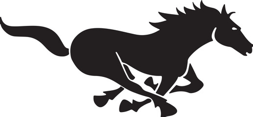 Horse simple icon. Vector ICON all icon Viktor