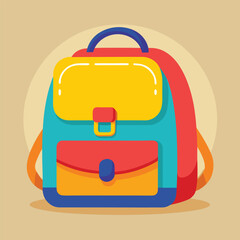 kids school bag vector