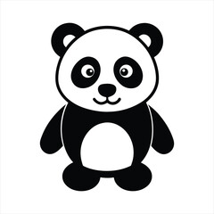 Naklejka premium Cute Panda Vector Illustration