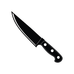 knife silhouette vector isolated on a white background