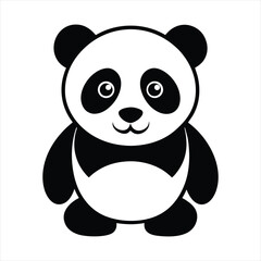 Fototapeta premium Cute Panda Vector Illustration