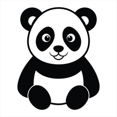 Cute Panda Vector Illustration