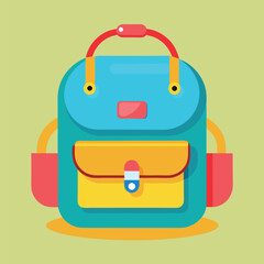 kids school bag vector