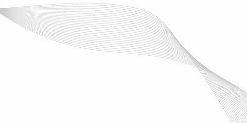  vector illustration of smooth, parallel curved lines forming an abstract wave pattern. The lines should be evenly spaced, thin, and grey in color, placed on a white background. The curves sh