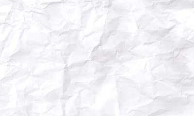 White paper wrinkled texture abstract background. Crumpled white paper background