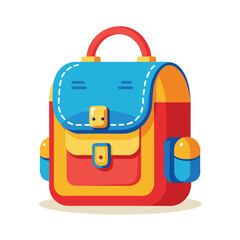 kids school bag vector
