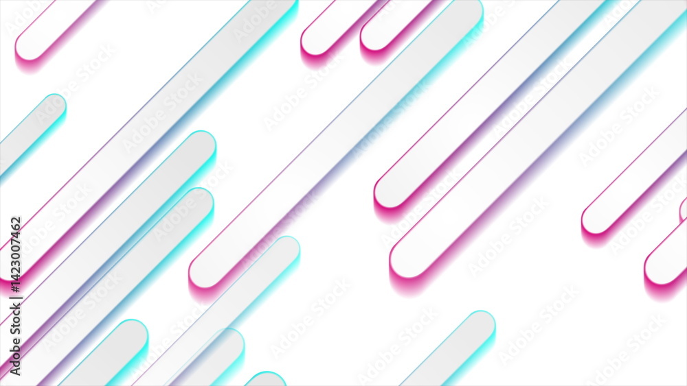 Aufkleber holographic stripes geometric abstract tech background