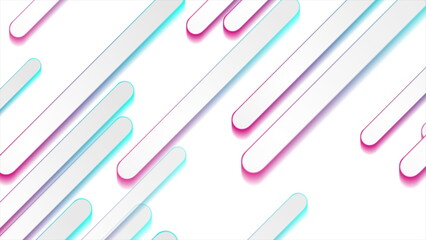 Holographic stripes geometric abstract tech background