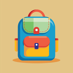 kids school bag vector