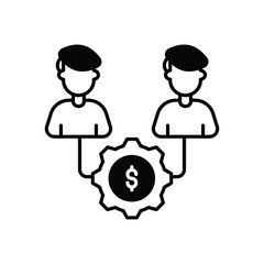 Stakeholder Management icon vector stock illustration