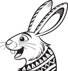 Easter costume bunny ears icons. Vector,Vector flat black rabbit bunny head silhouette isolated on white background