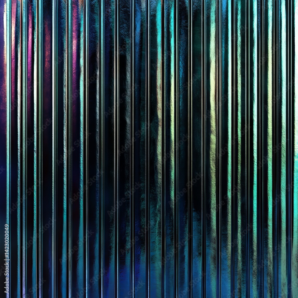 Aufkleber abstract texture with vertical lines showcasing vibrant color shifts and reflections