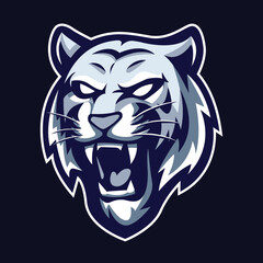Tiger Head Mascot Vector Logo