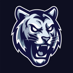 Tiger Head Mascot Vector Logo