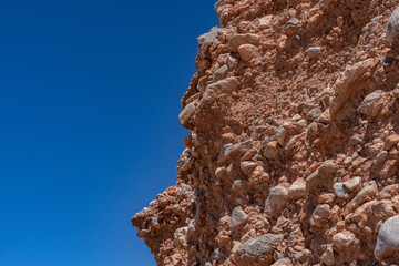Gravelly basin fill alluvium, Calico Basin, Red Rock Canyon, Las Vegas, Clark County, Nevada....