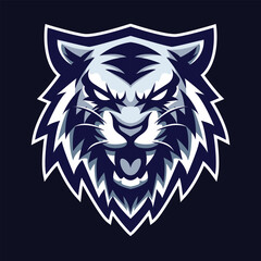 Tiger Head Mascot Vector Logo