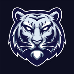 Tiger Head Mascot Vector Logo