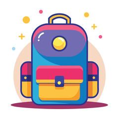 kids school bag vector
