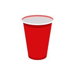 Red Solo Party Cup isolated on transparent background