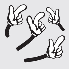 hand gestures vector illustration