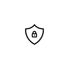 Cybersecurity icon symbolizing protection and data privacy, digital security