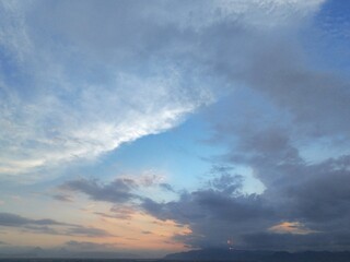 beautiful dark white cloudy afternoon sky, natural background gradation