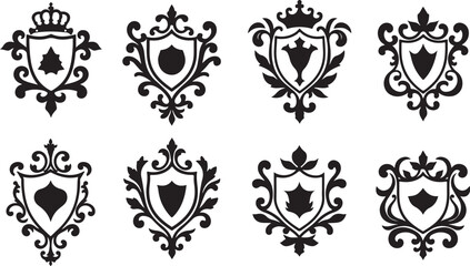 Fototapeta premium Vintage Crest & Shield Bundle