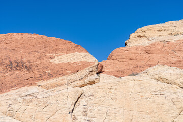 Aztec Sandstone(Jurassic) geological formation. weathering. Scenic Loop Dr, Red Rock Canyon...