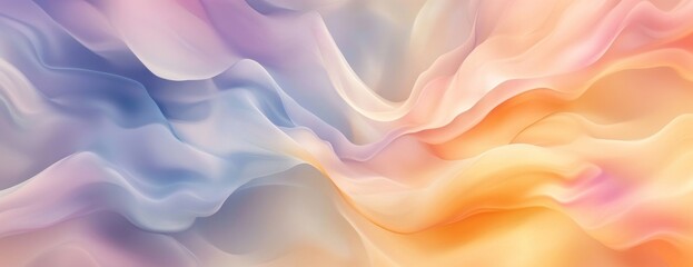 Obraz premium A soft and dreamy pastel liquid background graphics gradient abstract.